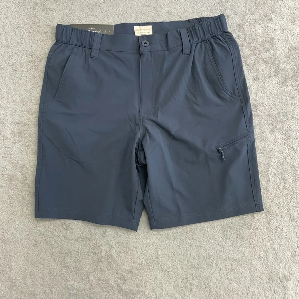 Weatherproof Vintage Men's 32 Cargo Tech Shorts Blue 9